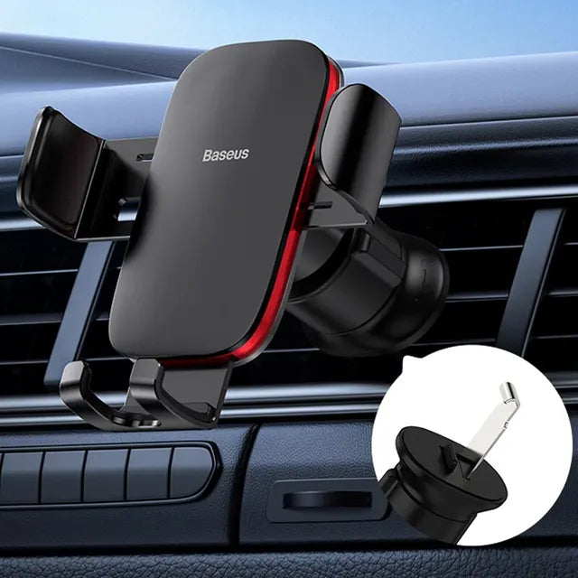 Baseus Car Phone Holder for Car CD Slot Mount Phone Holder Stand for iPhone Samsung Metal Gravity Mobile Phone Holder