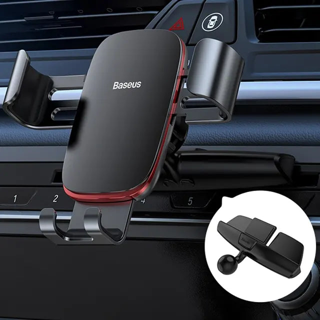 Baseus Car Phone Holder for Car CD Slot Mount Phone Holder Stand for iPhone Samsung Metal Gravity Mobile Phone Holder