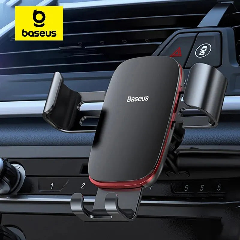 Baseus Car Phone Holder for Car CD Slot Mount Phone Holder Stand for iPhone Samsung Metal Gravity Mobile Phone Holder