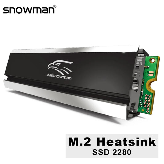 SNOWMAN Heat Pipe M2 Heatsink Copper SSD Cooler 2280 Solid State Hard Disk M.2 Radiator NVME NGFF PCI-E Aluminum M 2 Cooling M.2