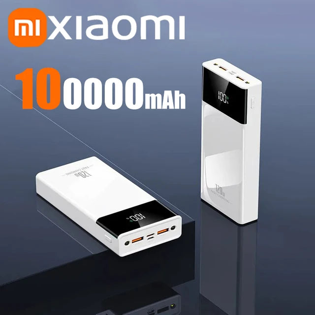 Xiaomi 200000mAh Power Bank 120W Super Fast Charging High Capacity Power Bank Portable Battery Charger For iPhone Samsung Huawei