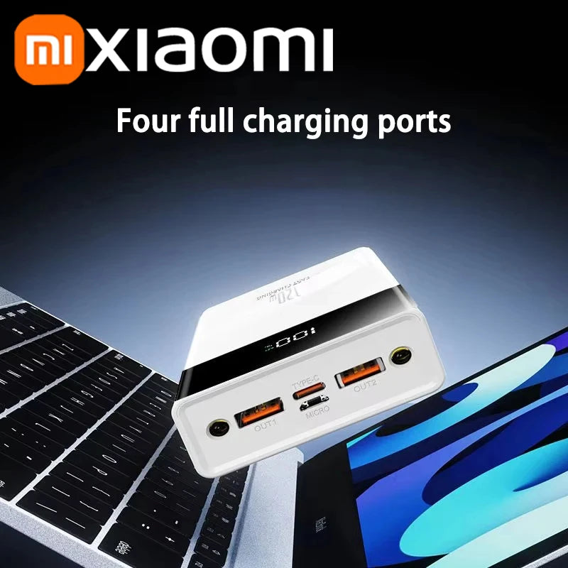 Xiaomi 200000mAh Power Bank 120W Super Fast Charging High Capacity Power Bank Portable Battery Charger For iPhone Samsung Huawei